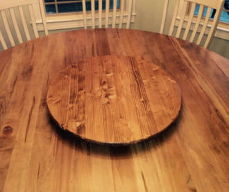 38 inch pine lazy Susan