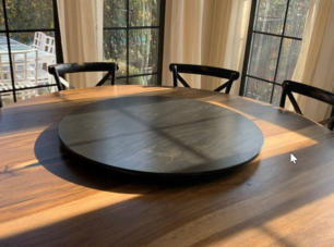 42 inch wood lazy Susan