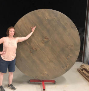 60 Inch Wood Lazy Susan