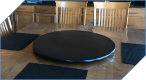 Black Wood Lazy Susan