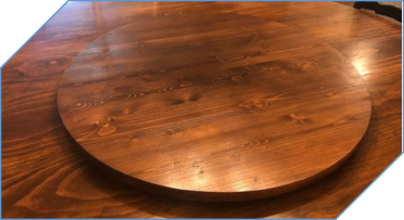 Chestnut Matching Lazy Susan