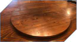 Chestnut Matching Lazy Susan