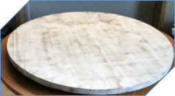 Distressed Painted Wood Lazy Susan