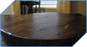 Distressed Wood Lazy Susan