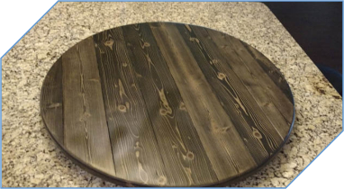 Ebony Farmhouse Lazy Susan