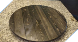 Ebony Farmhouse Lazy Susan