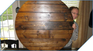 Farmhouse Style Wood Lazy Susan