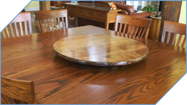 Knotty Wood Lazy Susan