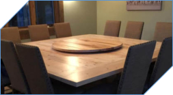 Large Farmhouse Lazy Susan Matching Table