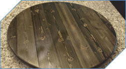 Large Knotty Wooden Lazy Susan