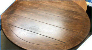 Large Lazy Susan to Match Table Plank Lines