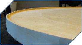 Lazy Susan with Edge Lip