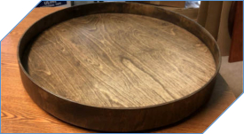 Lazy Susan with Large Lip