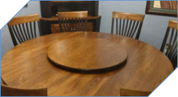 Low Profile Style Wood Lazy Susan