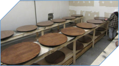 Low Profile Wooden Lazy Susan