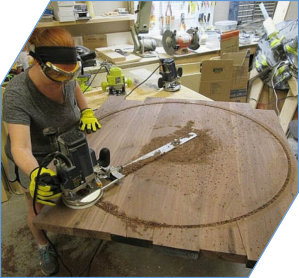 Making a Wine Barrel Table Top