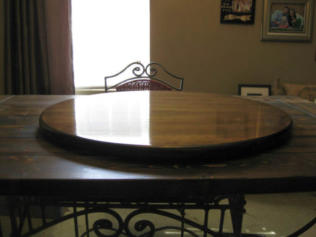 Provincial Wood Lazy Susan