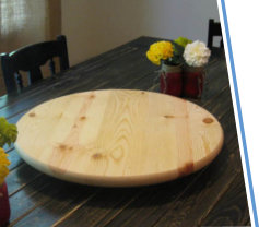 Sanded Unfinished Lazy Susan