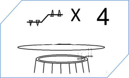 Table To Barrel Mounting Brackets