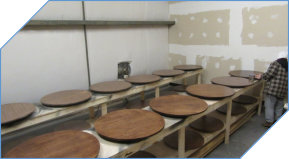 Walnut Wood Lazy Susan To Match Table Lines