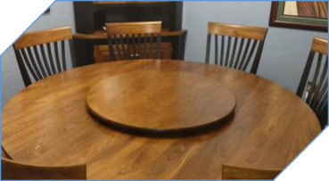 Walnut Wood Lazy Susan To Match Table Style