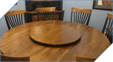 Walnut Wood Lazy Susan To Match Table Style