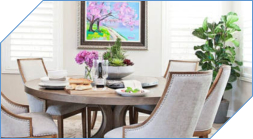 Wine Barrel Lazy Susan on Table