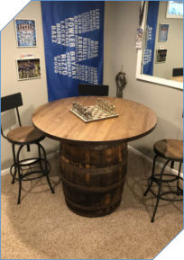 Wine Barrel Table Top