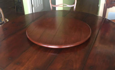 cherry wood lazy susan