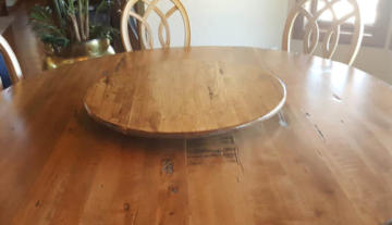 early American wood lazy susan