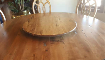 early American wood lazy susan